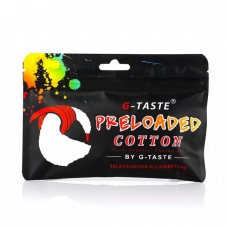 Органический коттон (Вата) G-TASTE Preloaded Cotton 20 фитилей и 4 полоски